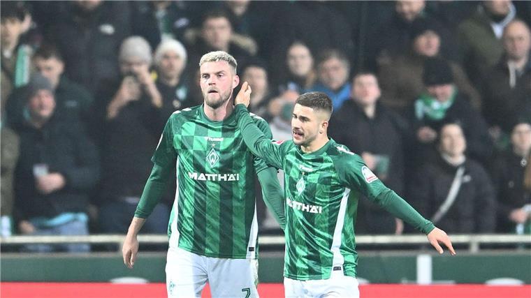 Wieder fit: Mainz-Schreck Ducksch kann für Werder spielen Wieder fit: Werder-Stürmer Marvin Ducksch (l).