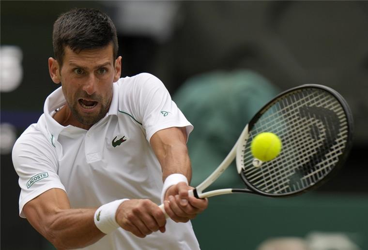 Australian Open: Djokovic will trotz Einreiseverbots spielen Novak Djokovic in Aktion