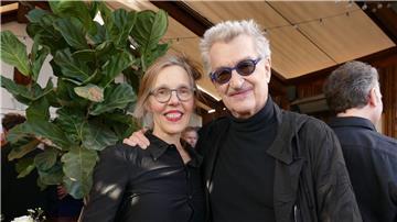 Wim und Donata Wenders beim Empfang von German Films in Los Angeles.