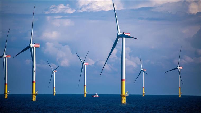 Stromerzeugung auf See: Verfahren bringt 784 Millionen Euro Windräder stehen in der Ostsee.
