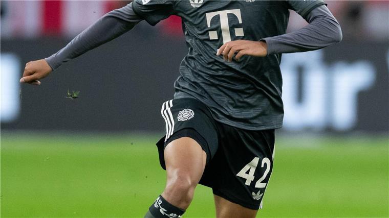 Wird er für das Barcelona-Spiel fit? Jamal Musiala.