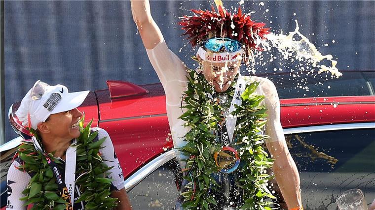 Wird Titelverteidigerin Lucy Charles-Barclay auch in Nizza die kalte Dusche für die Gewinnerin genießen?