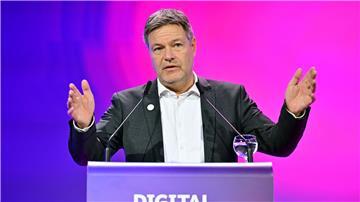Wirtschaftsminister Robert Habeck beim Digital-Gipfel 2023.