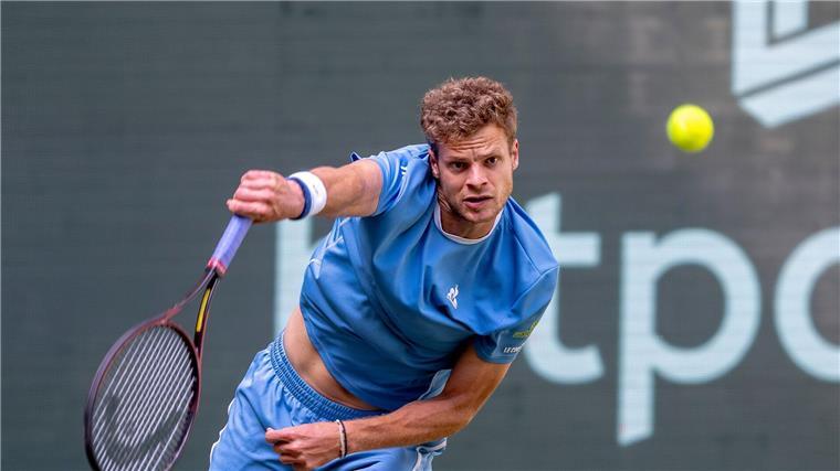 Franzosen stoppen deutsche Tennisprofis in Kitzbühel Yannick Hanfmann kämpfte im Viertelfinale für über zwei Stunden um sein Weiterkommen. (Archivbild)