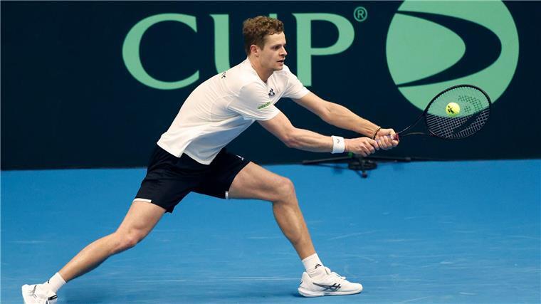 Mit der Zweitbesetzung: Davis-Cup-Team schlägt Israel Yannick Hanfmann stellte die Weichen mit seinem Erfolg auf Sieg.