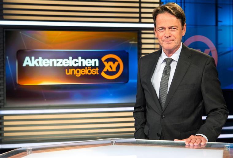 Überfall auf Bremer Imbiss wird Fall bei „Aktenzeichen XY" ZDF-Moderator Rudi Cerne im Studio der Sendung «Aktenzeichen XY ... ungelös