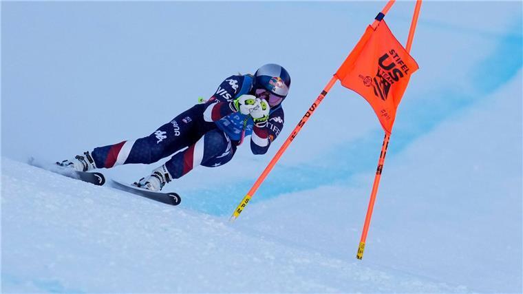 Fast sechs Jahre Pause: Vonn mit ansprechendem Ski-Comeback Zeigt ein gutes Comeback mit 40 Jahren und künstlichem Knie: Lindsey Vonn.
