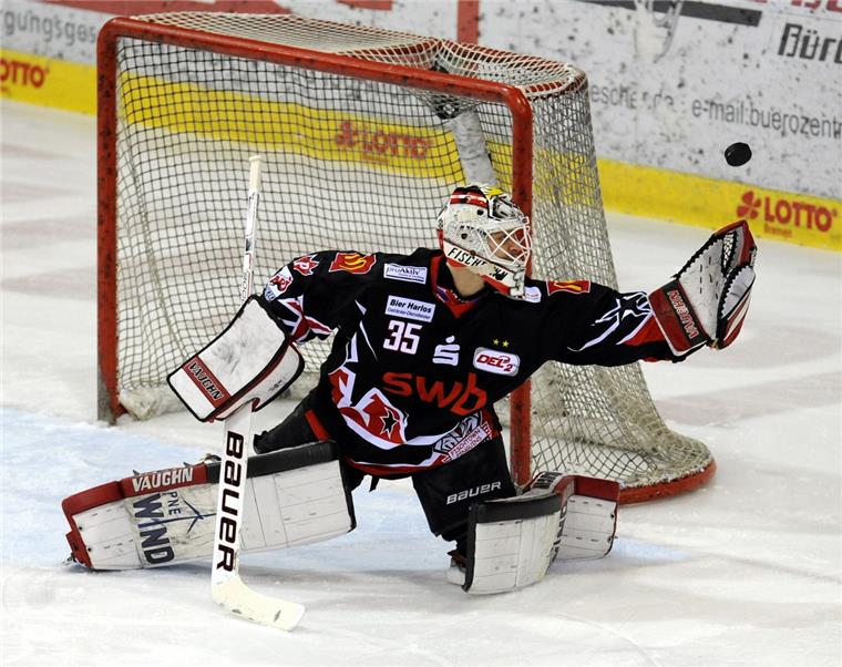 Pinguins gewinnen den „Freddys Bar Cup“ Zeigte beim Turnier im dänischen Frederikshavn im Finale gegen die Gastgeber eine gute Leistung: Jerry Kuhn.