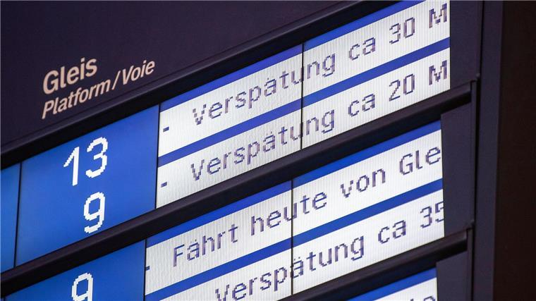 Gut jeder dritte Fernzug der Deutschen Bahn 2024 verspätet Zu Beginn der Fußball-Europameisterschaft war fast jeder zweite Fernzug der Deutschen Bahn verspätet. (Archivbild)