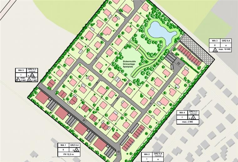 Bebauungsplanentwurf Nr. 16 "Godenstedter Straße" in Zeven