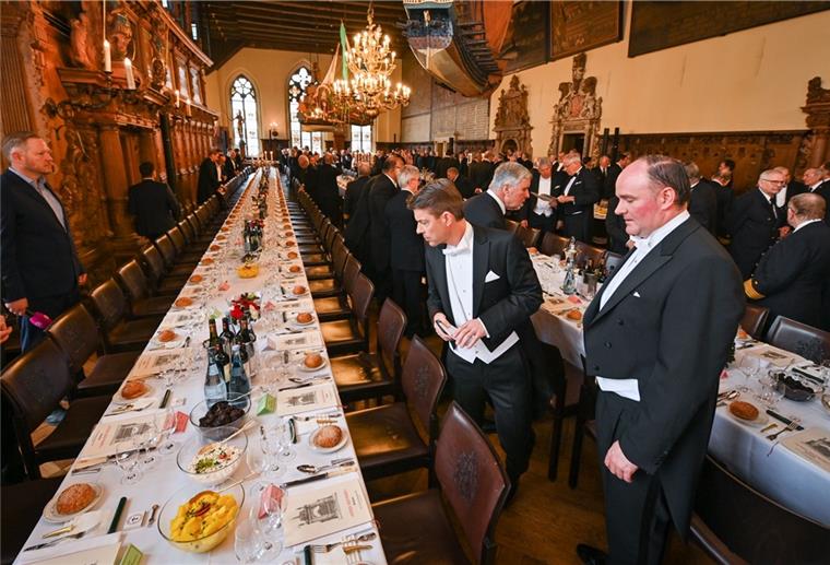 Zu eng: In der Oberen Rathaushalle kann die Schaffermahlzeit unter Corona-Bedingungen nicht stattfinden.