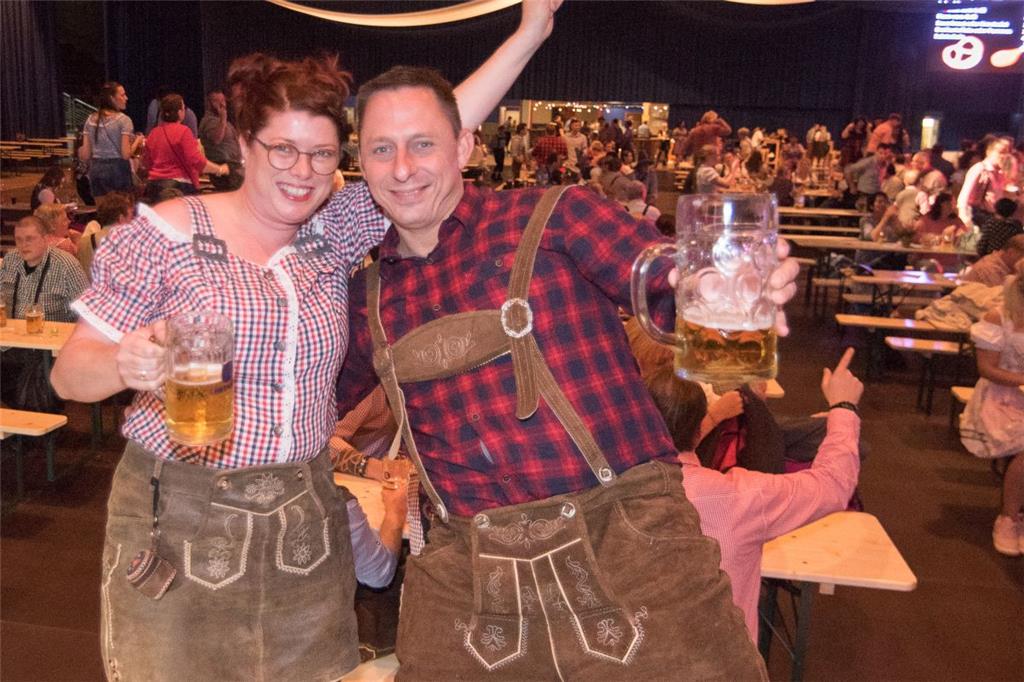 Zünftige Gaudi beim Oktoberfest in der Stadthalle. Foto: Adebahr