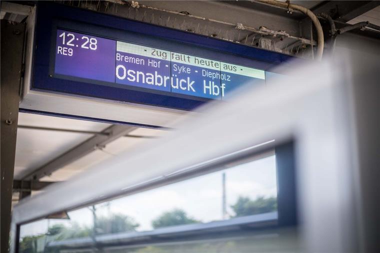 Zugausfälle mal wieder am Bremerhavener Hauptbahnhof.