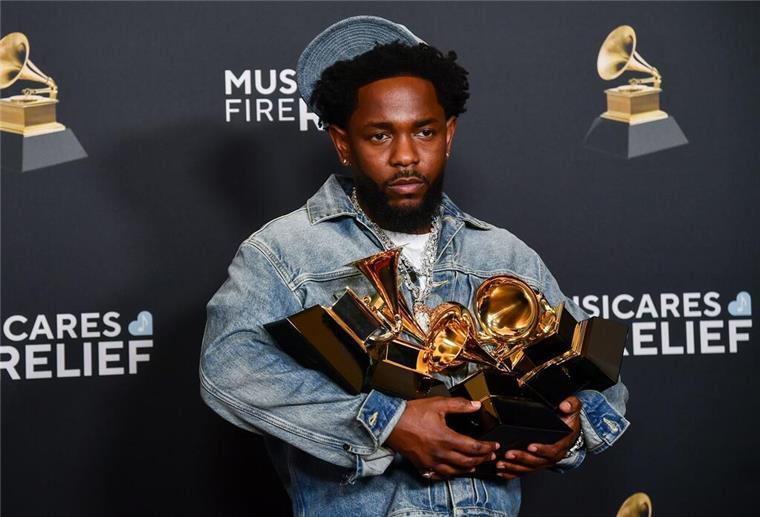 Zuletzt noch mit Grammys, bald auf der Stadionbühne: Kendrick Lamar. 