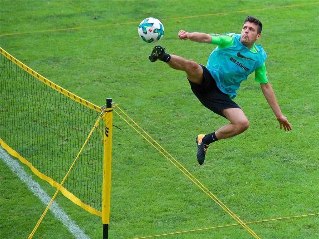 Zum Abschluss stand für die Werder-Profis nur ein leichtes Training auf dem Plan...