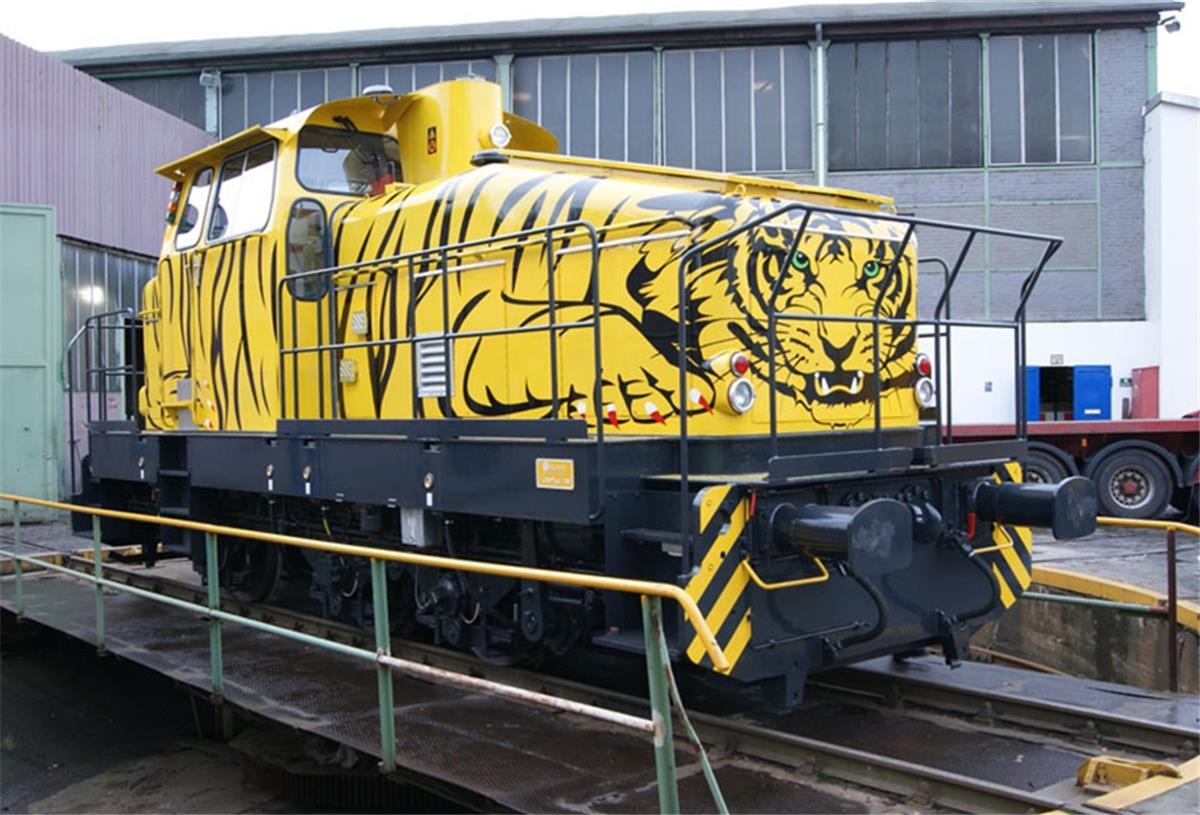 Zum Einsatz soll eine Lokomotive der Westfälischen Lokomotiv-Fabrik Reuschling kommen.