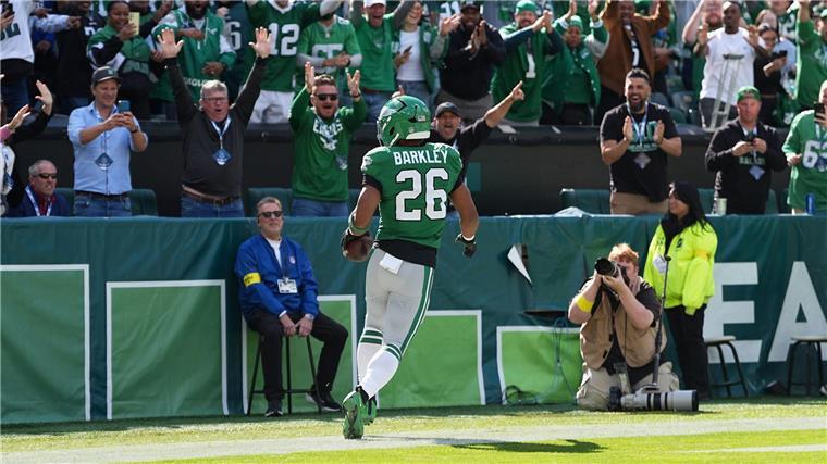 Eagles souverän gegen Giants - Jets überraschen Bengals Zwei Touchdowns für Saquon Barkley.