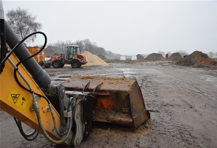 Großes Interesse an Grundstücken in Anderlingen Baustelle im Baugebiet in Anderlingen.